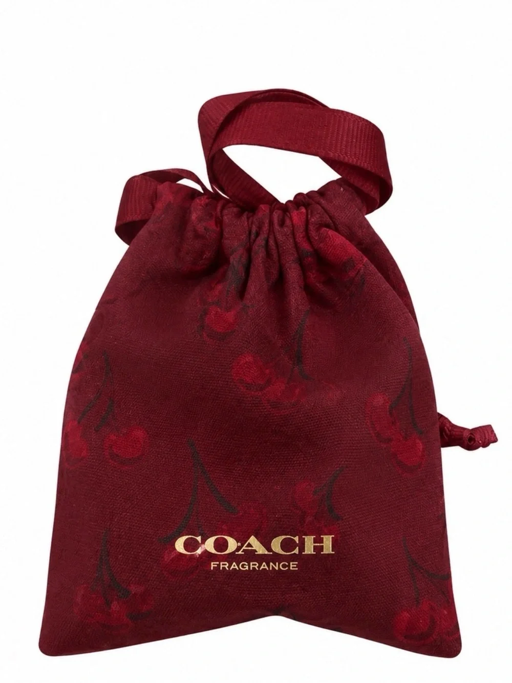 Coach claw clip in red sparkle with carry pouch included